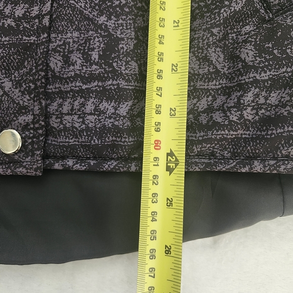 Style & Co Women's Light Puffer Vest Grey Black Geometric Print Polyfill Small - Picture 6 of 10